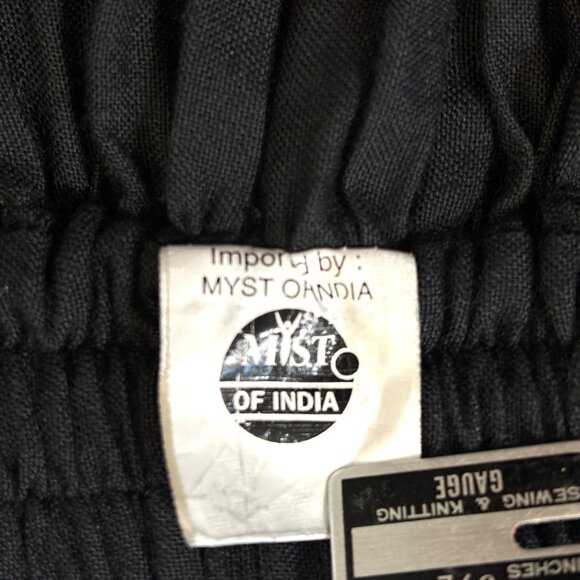 MYST Festival Mirrored Circle Tiered Gathered Black Dancing Skirt EUC - Picture 7 of 15